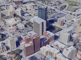 San Antonio City, TX, USA (2019) 3D Model