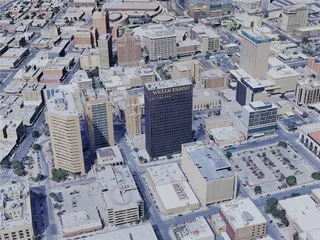 El Paso City, TX, USA (2019) 3D Model