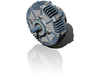 PMG132 Electric Motor 3D Model