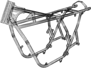 Honda CB750 Frame 3D Model