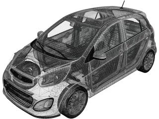 Kia Picanto (2012) 3D Model