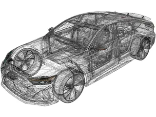 Audi RS7 (2020) 3D Model