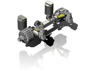 Trailer Axle 3D Model