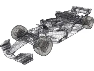 Mercedes Formula One 3D Model