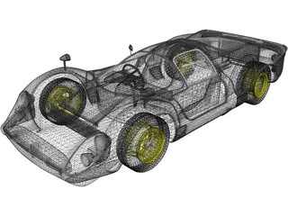 Ferrari 330 P4 (1967) 3D Model