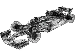 Mercedes-AMG F1 W08 EQ Power 3D Model
