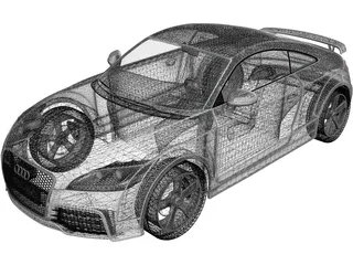Audi TT RS (2009) 3D Model