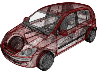 Hyundai Getz (2006) 3D Model