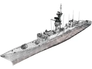 USS Knox 3D Model