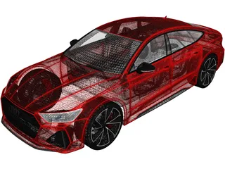 Audi RS7 Sportback (2020) 3D Model