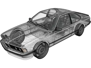 BMW 6-series 635CSi E24 (1978) 3D Model