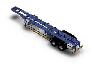 Semi Trailer Crescente 3D Model