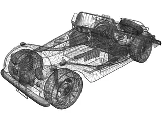 Morgan Roadster 3D Model