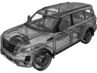 Nissan Patrol Ti L (2020) 3D Model