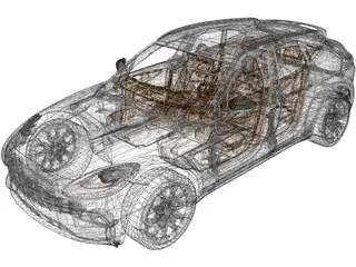 Aston Martin DBX (2020) 3D Model