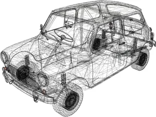 Austin Mini Cooper S (1965) 3D Model