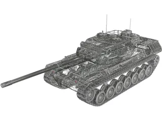Leopard 1 3D Model
