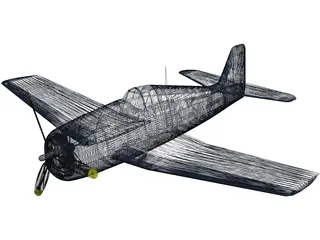 Grumman F6F Hellcat 3D Model