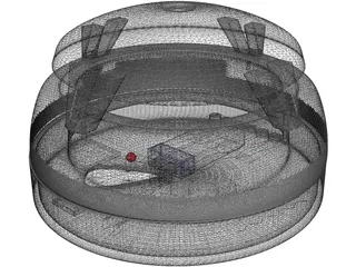 Smoke Detector 3D Model