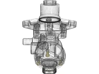 High pressure car fuel pump 3D Model