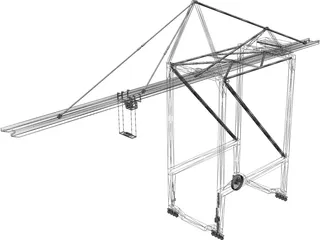 Gantry Crane 3D Model