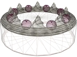 Cake Round 3D Model