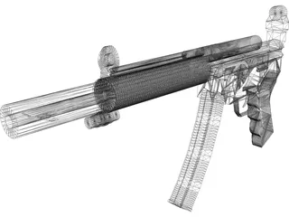 Heckler&Koch MP5SD 3D Model