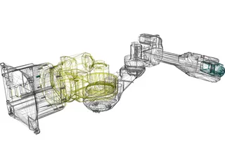 Fanuc M16ib - AM120iB 3D Model