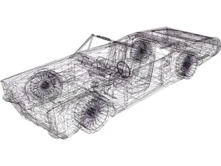 Pontiac GTO Convertible (1967) 3D Model