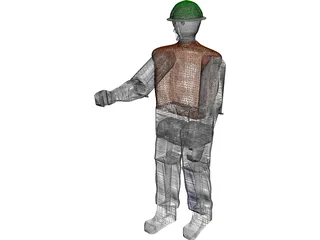 Working Man 3D Model