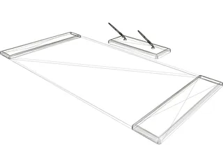 Desk Pad Set 3D Model