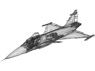 Saab JAS-39C Gripen 3D Model