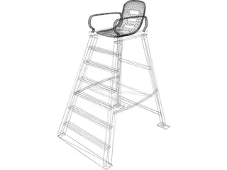 Tennis Chair 3D Model