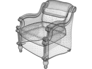 Colonial Chair 3D Model