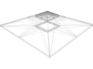 Building Pyramid 3D Model