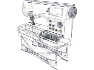 Sewing Machine 3D Model