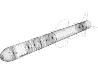 AGM-84A Harpoon 3D Model