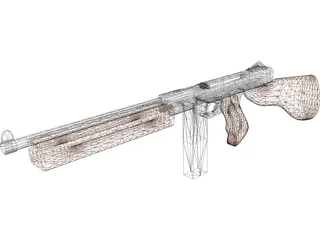 Old School Rifle 3D Model