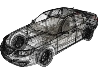 SAAB 9-5 3D Model