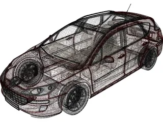 Peugeot 407sw 3D Model