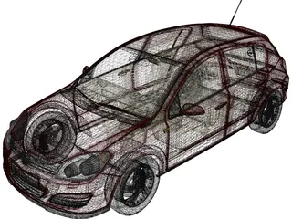 Opel Astra 3D Model