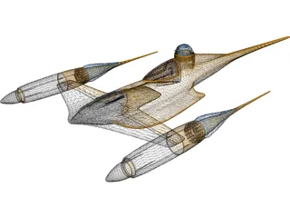 Star Wars Naboo N1 Starfighter 3D Model