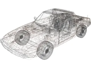 Fiat Bertone X19 3D Model