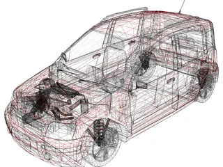 Fiat Panda (2005) 3D Model