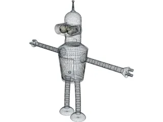 Futurama Bender 3D Model