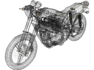 Kawasaki Z900 3D Model