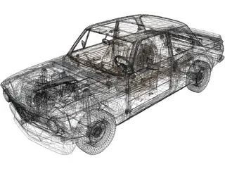BMW 2002 Turbo 3D Model