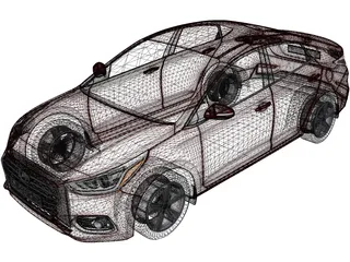 Hyundai Accent (2018) 3D Model