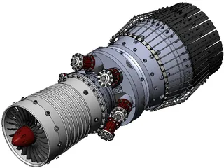 Jet Engine 3D Model