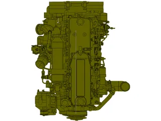 Cummins QSB 6.7 Engine 3D Model